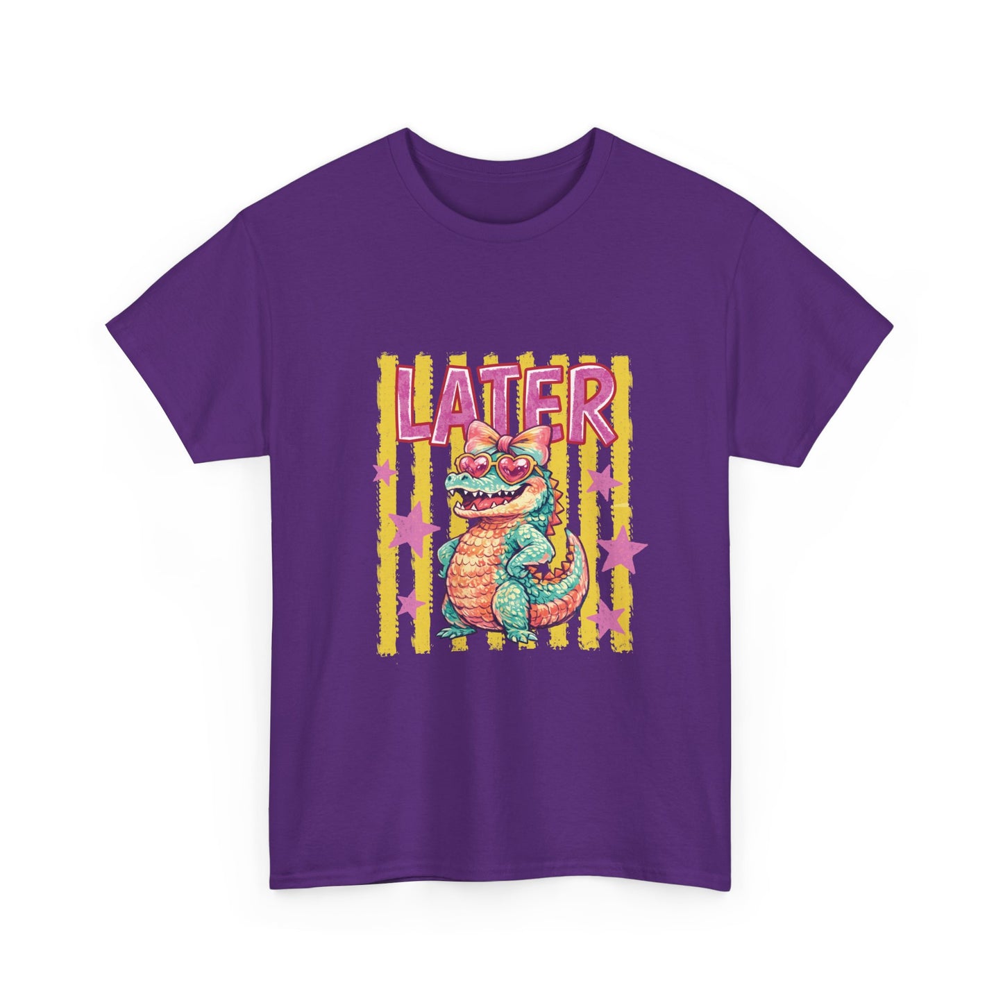 Later Gator T‑Shirt — Retro Colorful Cartoon Gator Graphic Tee