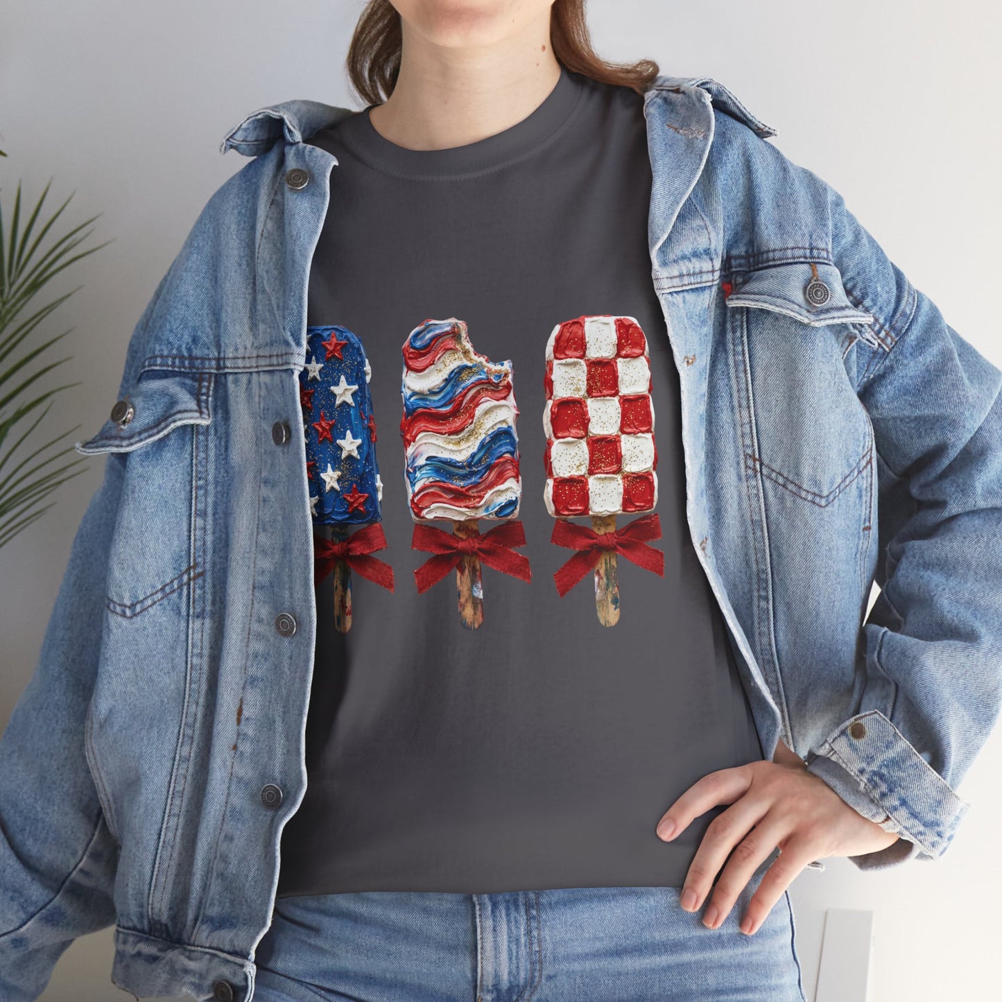 Patriotic Popsicle Tee — American Flag Ice Cream 4th of July T-Shirt