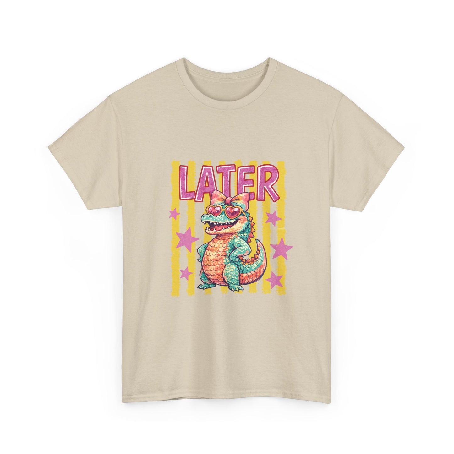 Later Gator T‑Shirt — Retro Colorful Cartoon Gator Graphic Tee