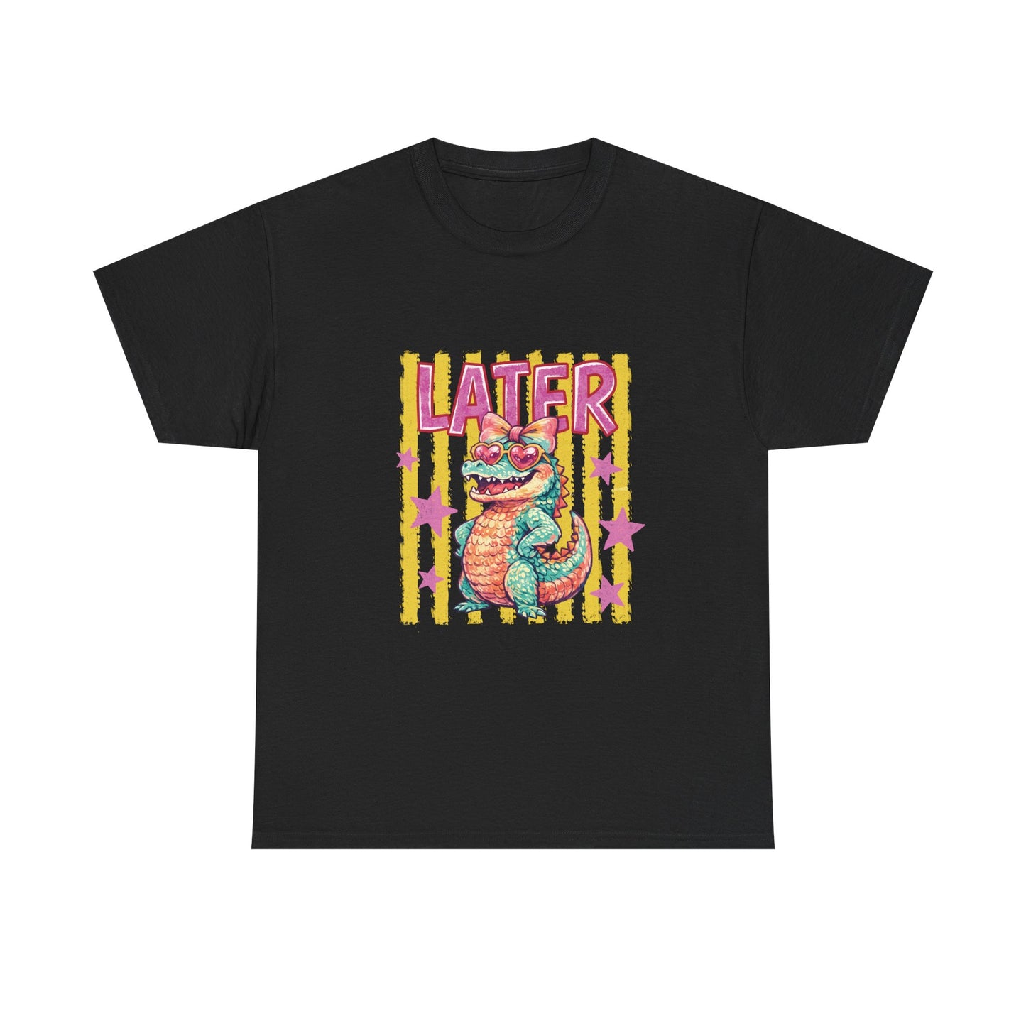 Later Gator T‑Shirt — Retro Colorful Cartoon Gator Graphic Tee