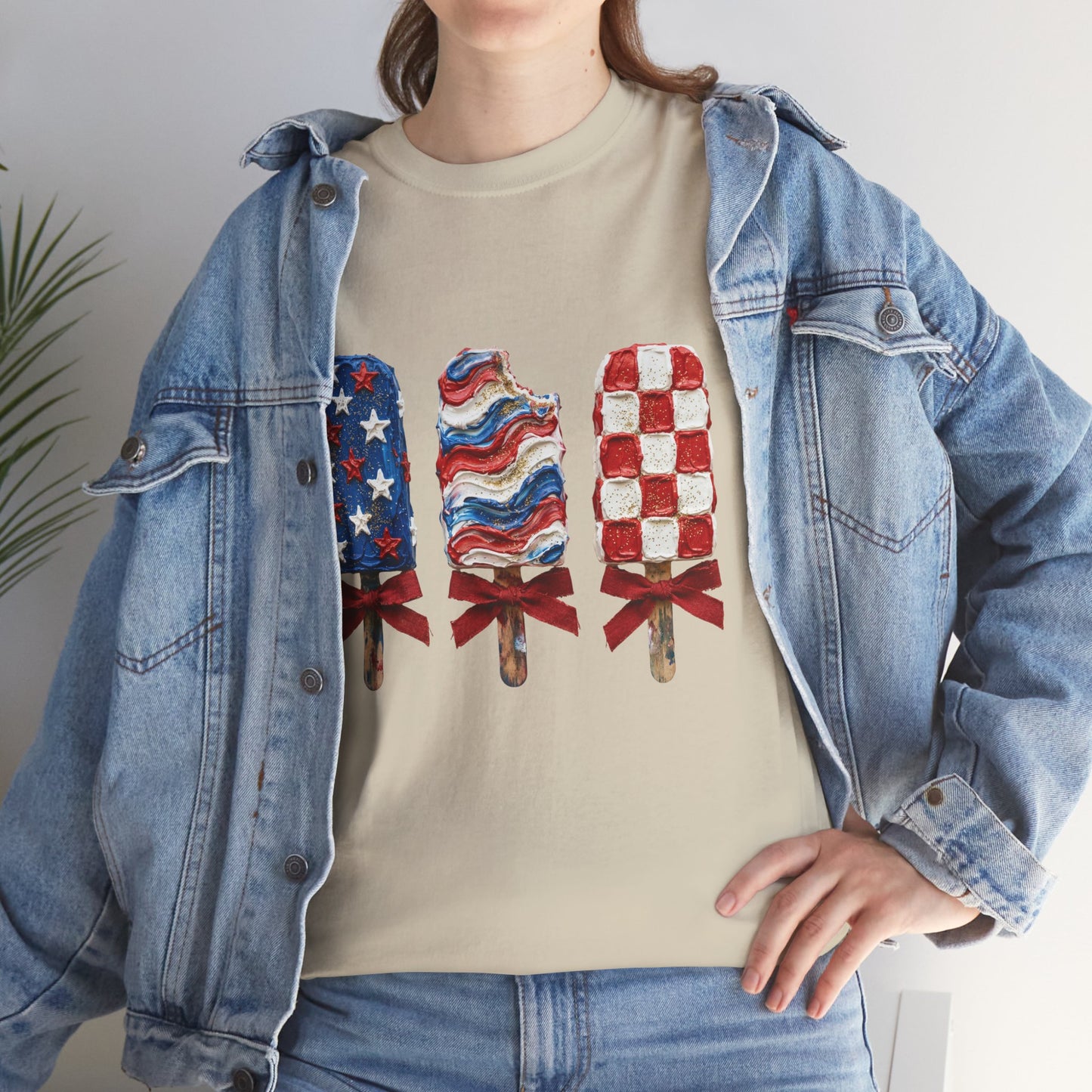 Patriotic Popsicle Tee — American Flag Ice Cream 4th of July T-Shirt
