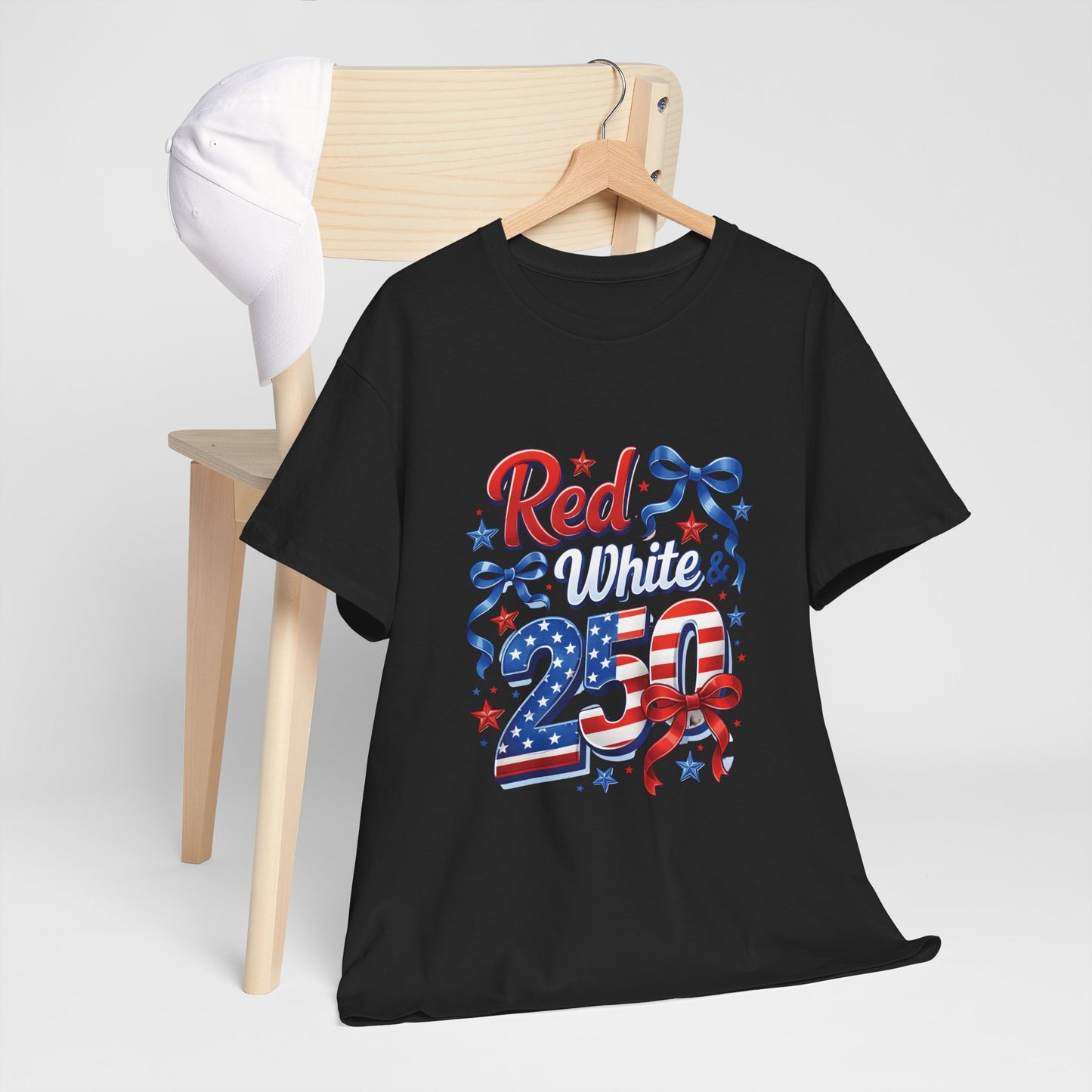 Red White & Blue Patriotic T-Shirt — Fourth of July USA Flag Tee