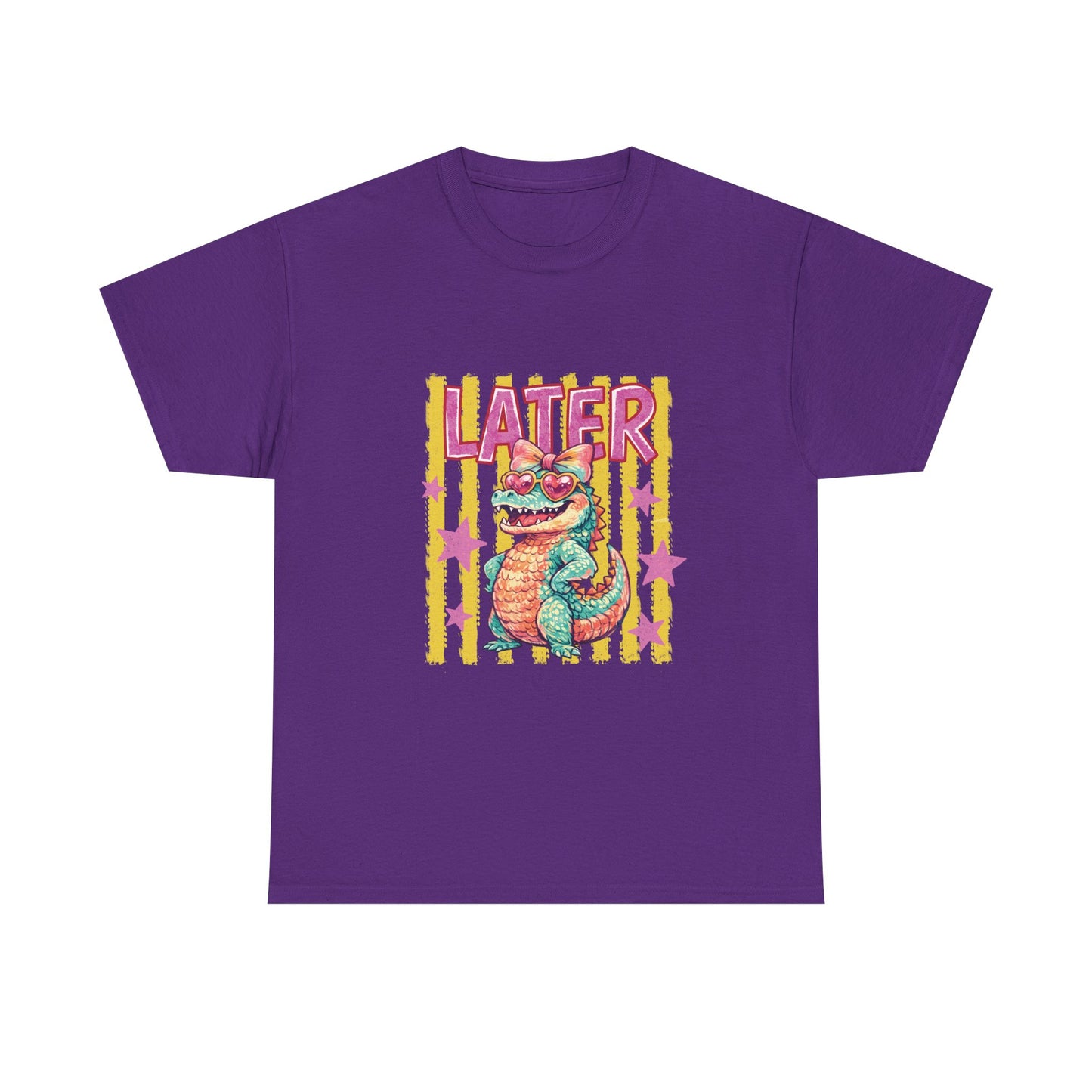 Later Gator T‑Shirt — Retro Colorful Cartoon Gator Graphic Tee