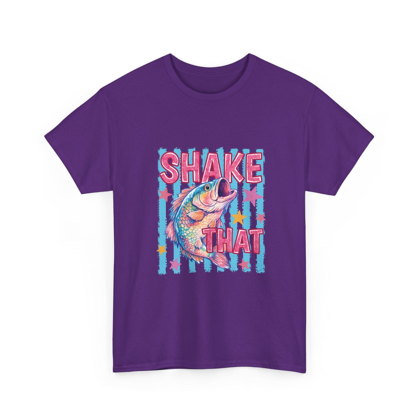 Shake That Trout T-Shirt — Retro Neon Fishing Tee