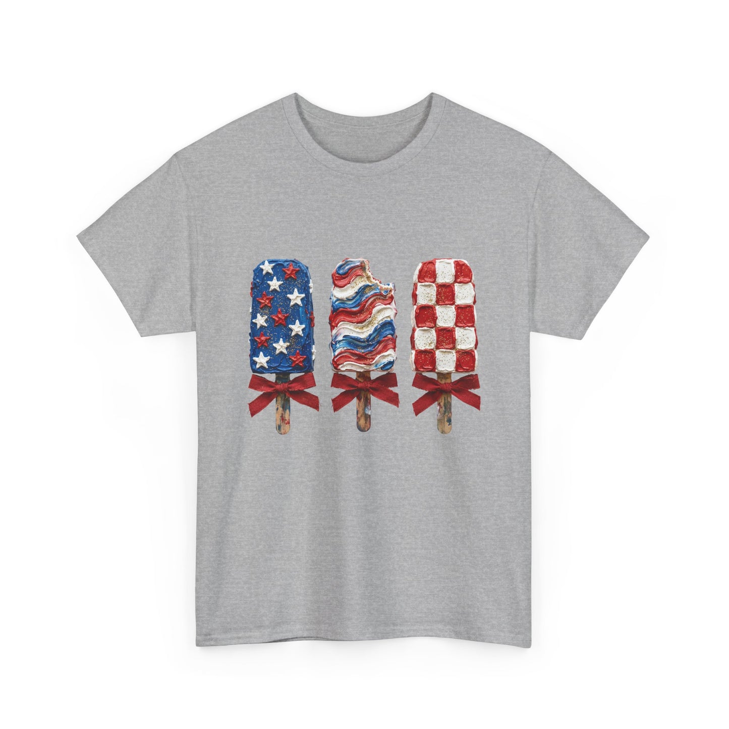 Patriotic Popsicle Tee — American Flag Ice Cream 4th of July T-Shirt