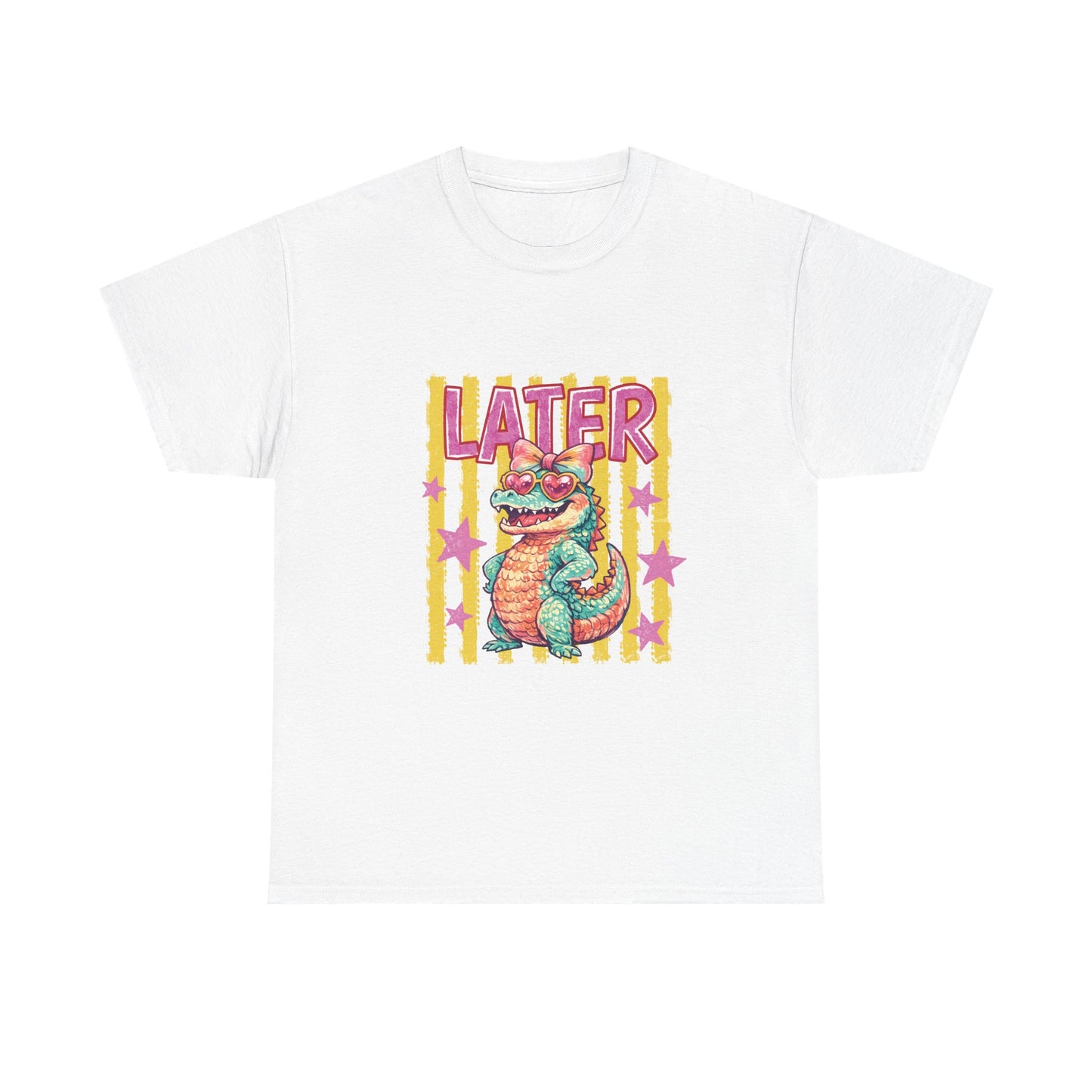 Later Gator T‑Shirt — Retro Colorful Cartoon Gator Graphic Tee