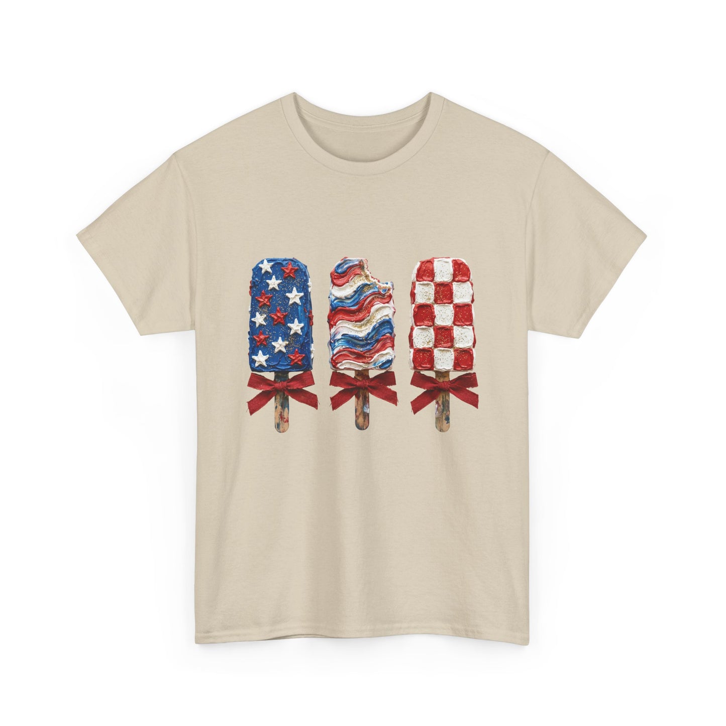 Patriotic Popsicle Tee — American Flag Ice Cream 4th of July T-Shirt