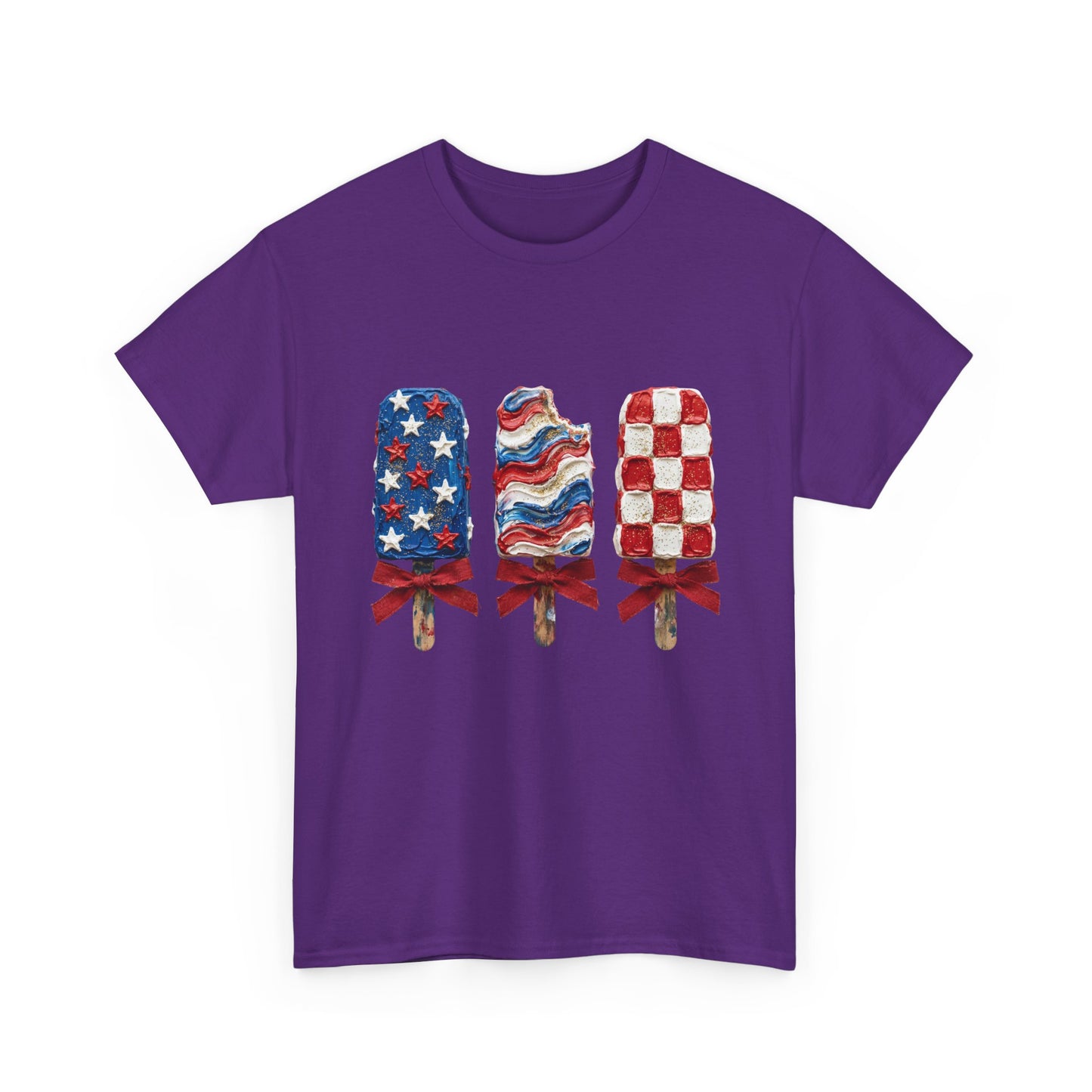 Patriotic Popsicle Tee — American Flag Ice Cream 4th of July T-Shirt