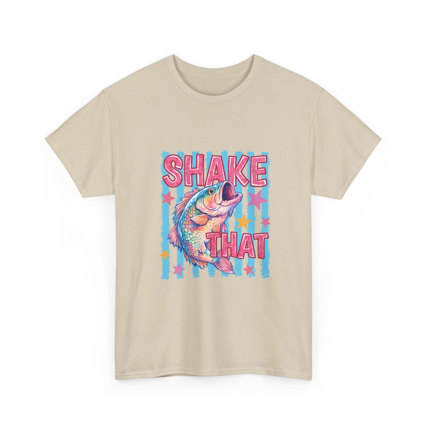 Shake That Trout T-Shirt — Retro Neon Fishing Tee
