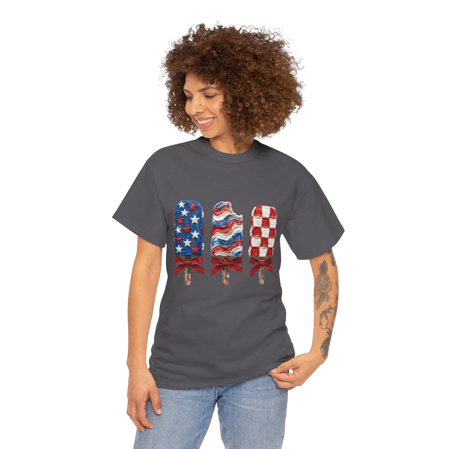 Patriotic Popsicle Tee — American Flag Ice Cream 4th of July T-Shirt