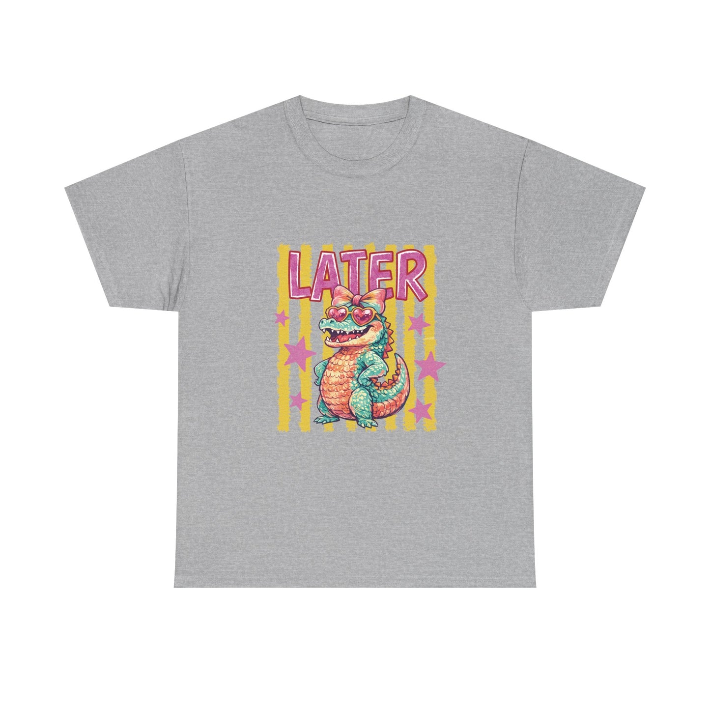 Later Gator T‑Shirt — Retro Colorful Cartoon Gator Graphic Tee