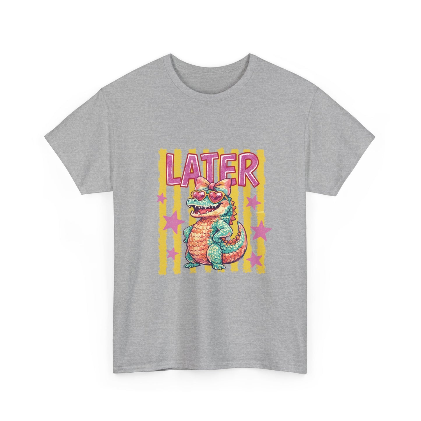 Later Gator T‑Shirt — Retro Colorful Cartoon Gator Graphic Tee