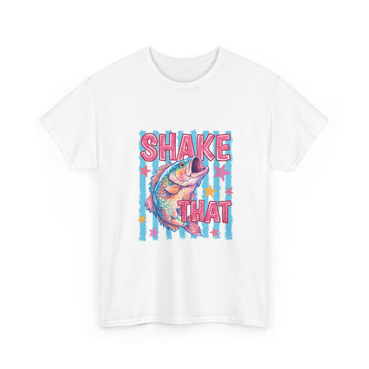 Shake That Trout T-Shirt — Retro Neon Fishing Tee