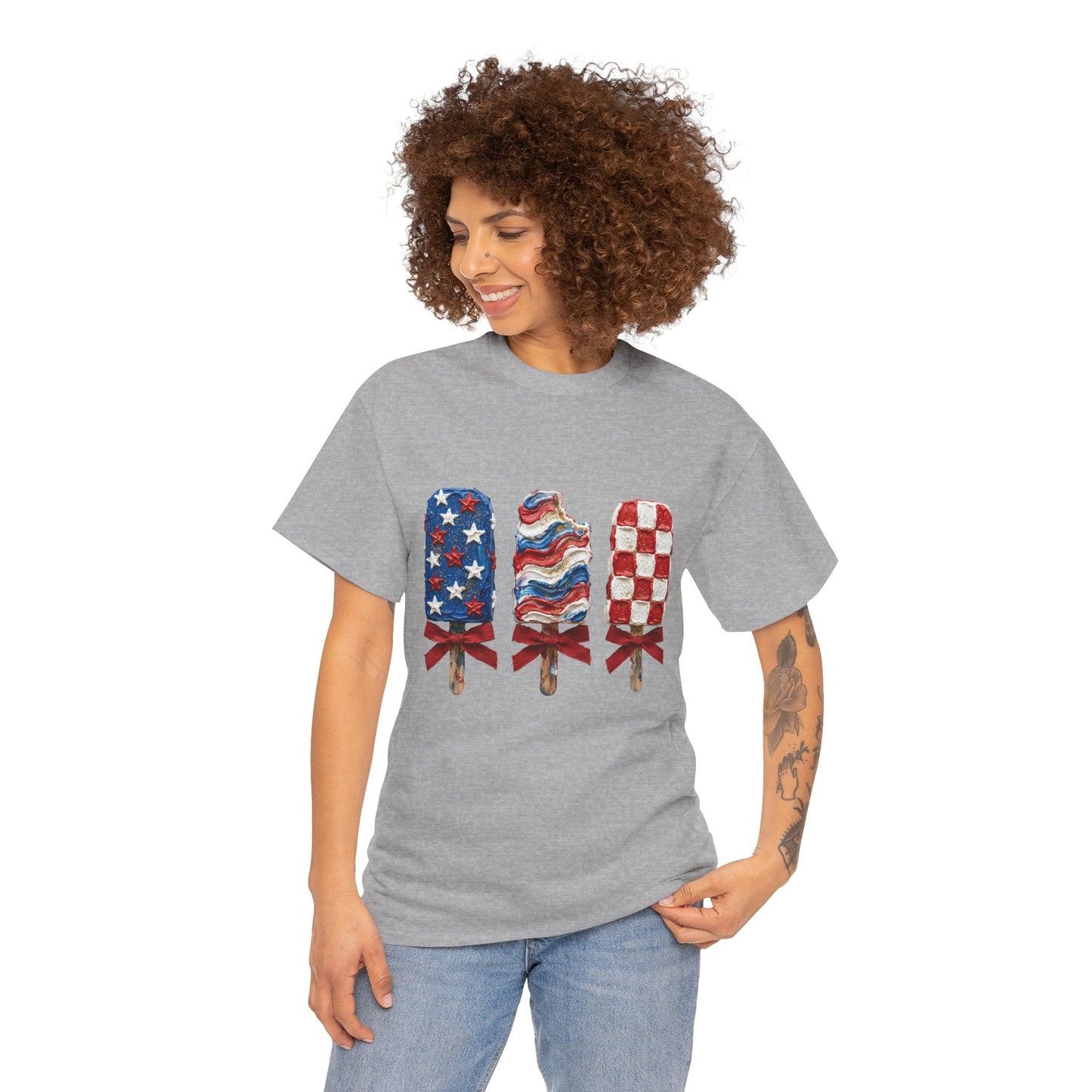 Patriotic Popsicle Tee — American Flag Ice Cream 4th of July T-Shirt