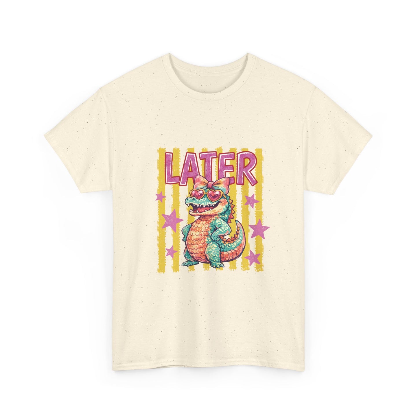 Later Gator T‑Shirt — Retro Colorful Cartoon Gator Graphic Tee