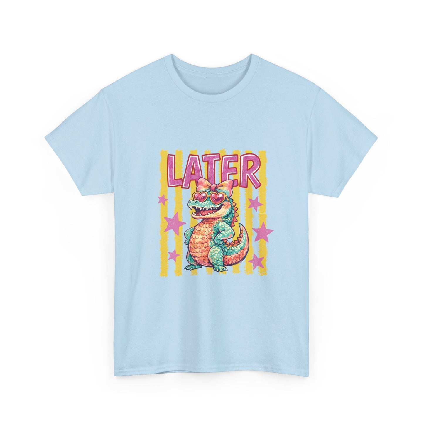 Later Gator T‑Shirt — Retro Colorful Cartoon Gator Graphic Tee