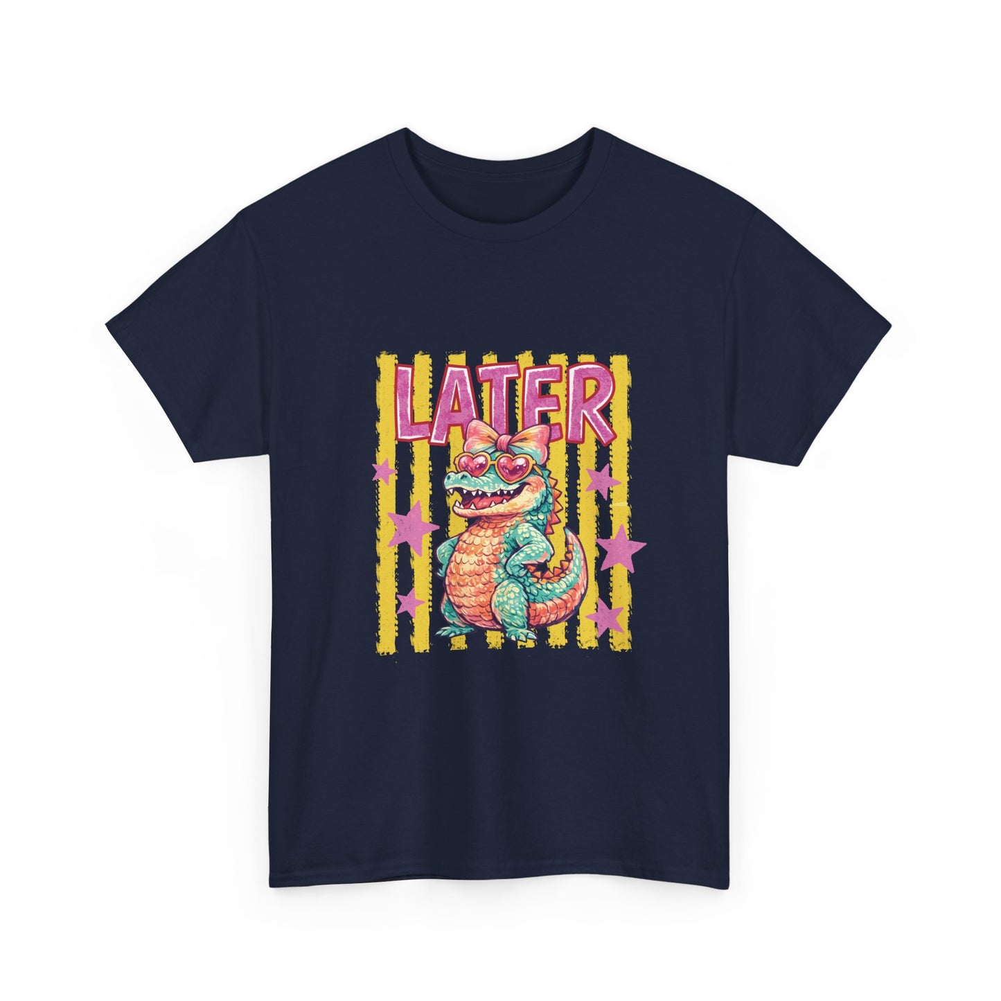 Later Gator T‑Shirt — Retro Colorful Cartoon Gator Graphic Tee