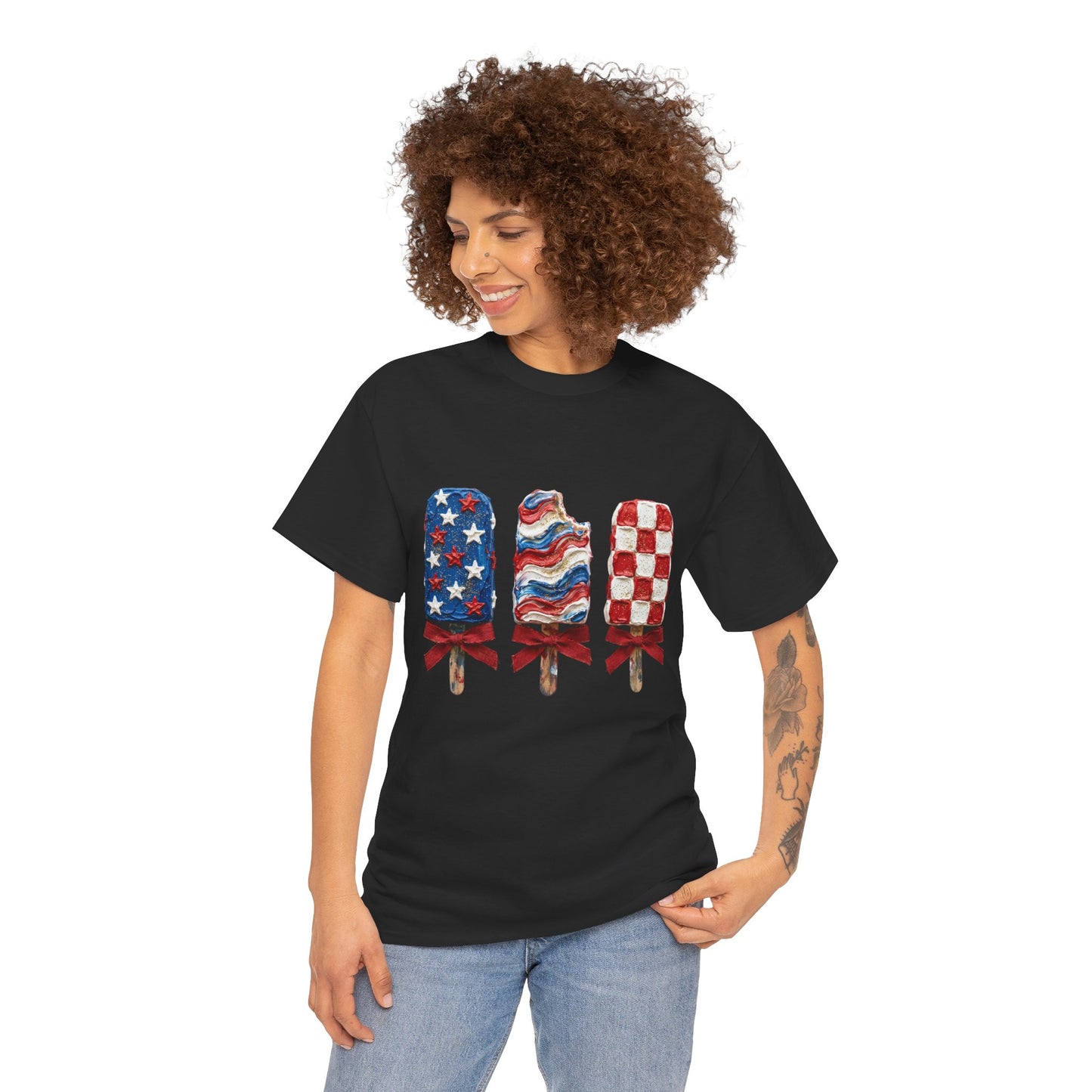 Patriotic Popsicle Tee — American Flag Ice Cream 4th of July T-Shirt