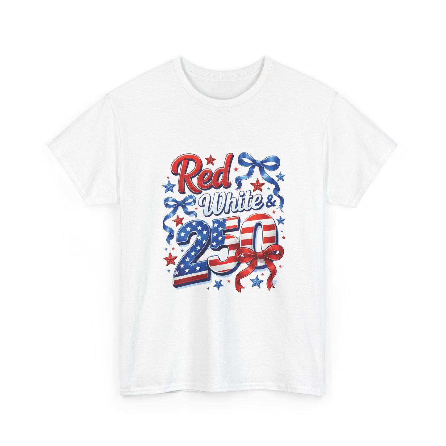 Red White & Blue Patriotic T-Shirt — Fourth of July USA Flag Tee