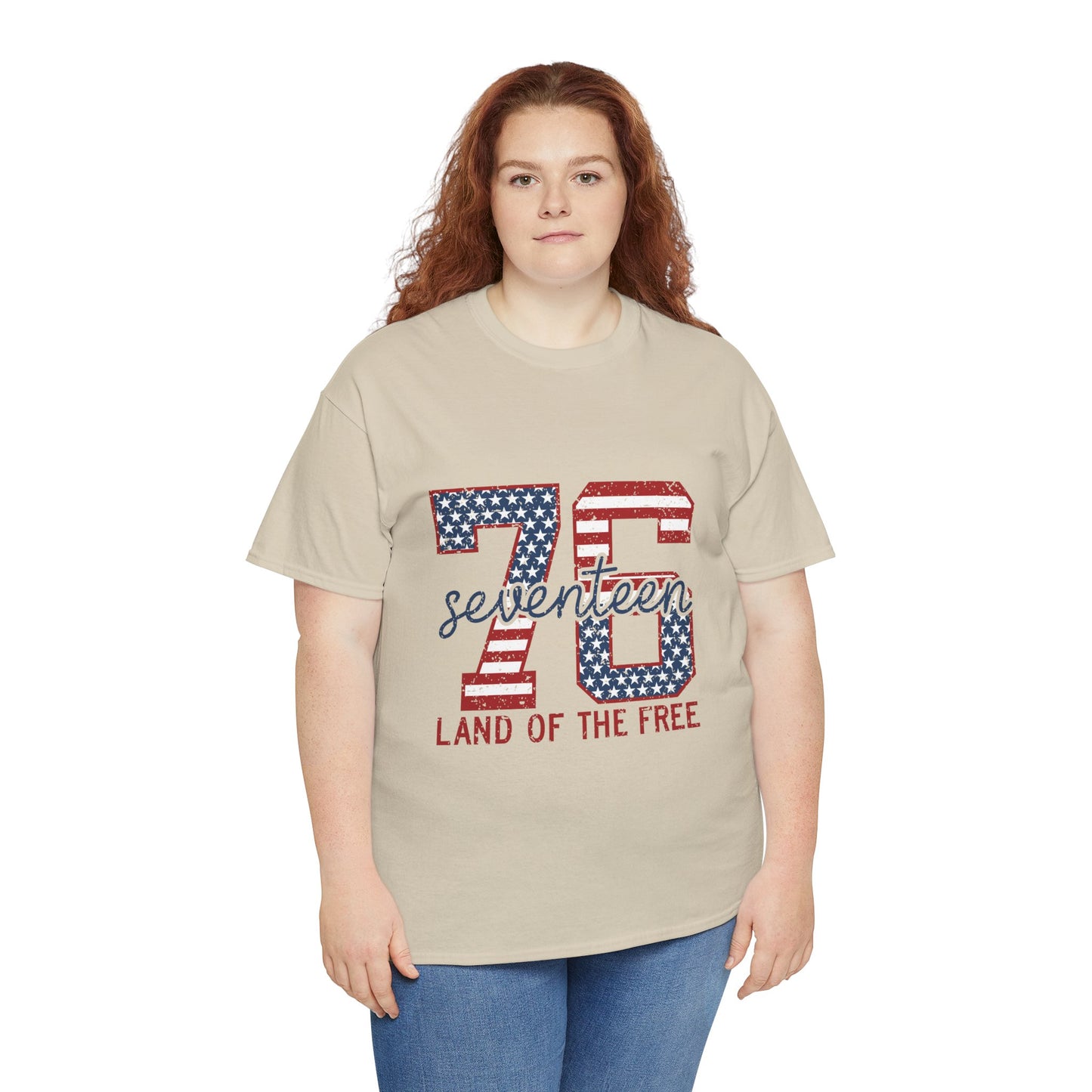 1976 Seventeen 'Land of the Free' Patriotic T‑Shirt