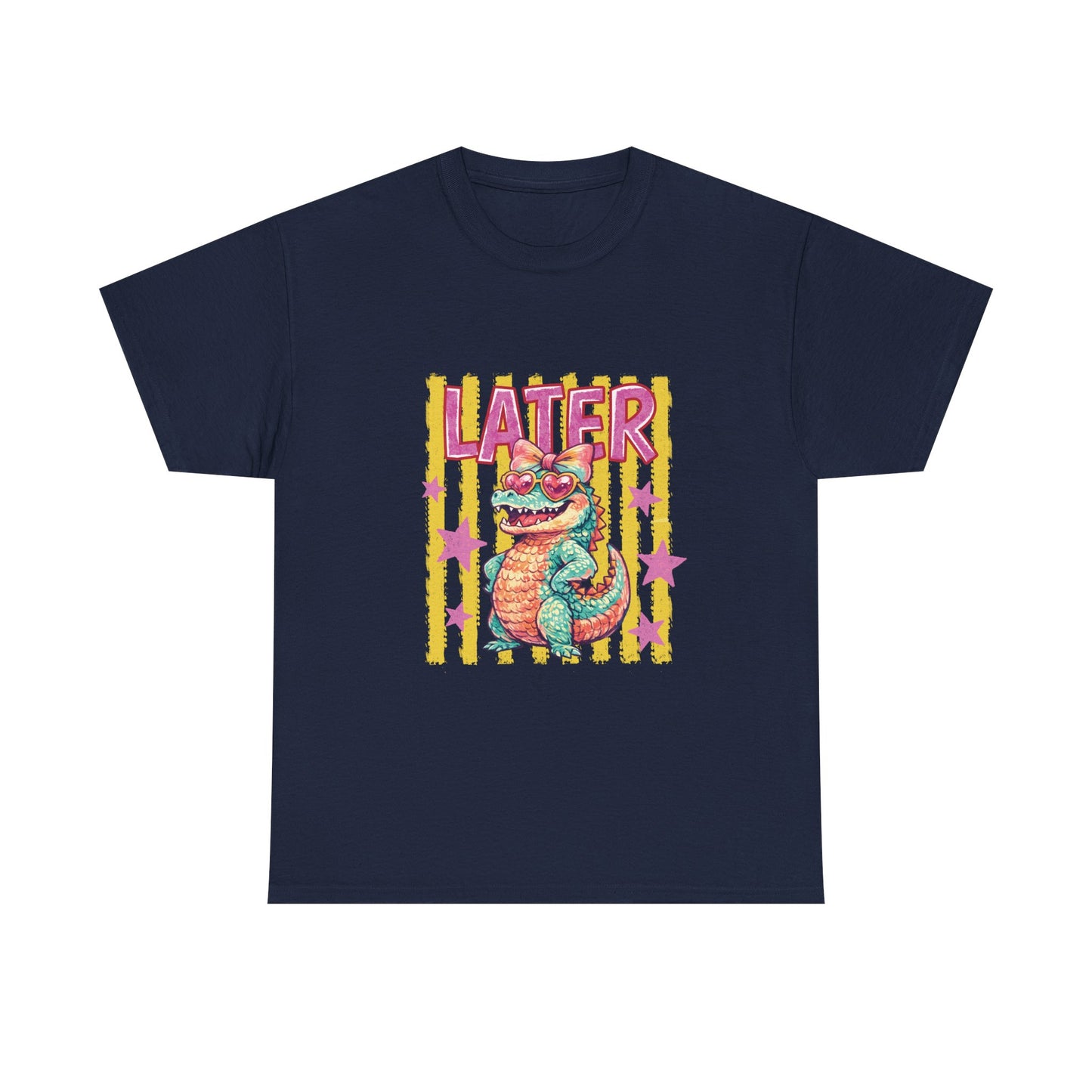 Later Gator T‑Shirt — Retro Colorful Cartoon Gator Graphic Tee