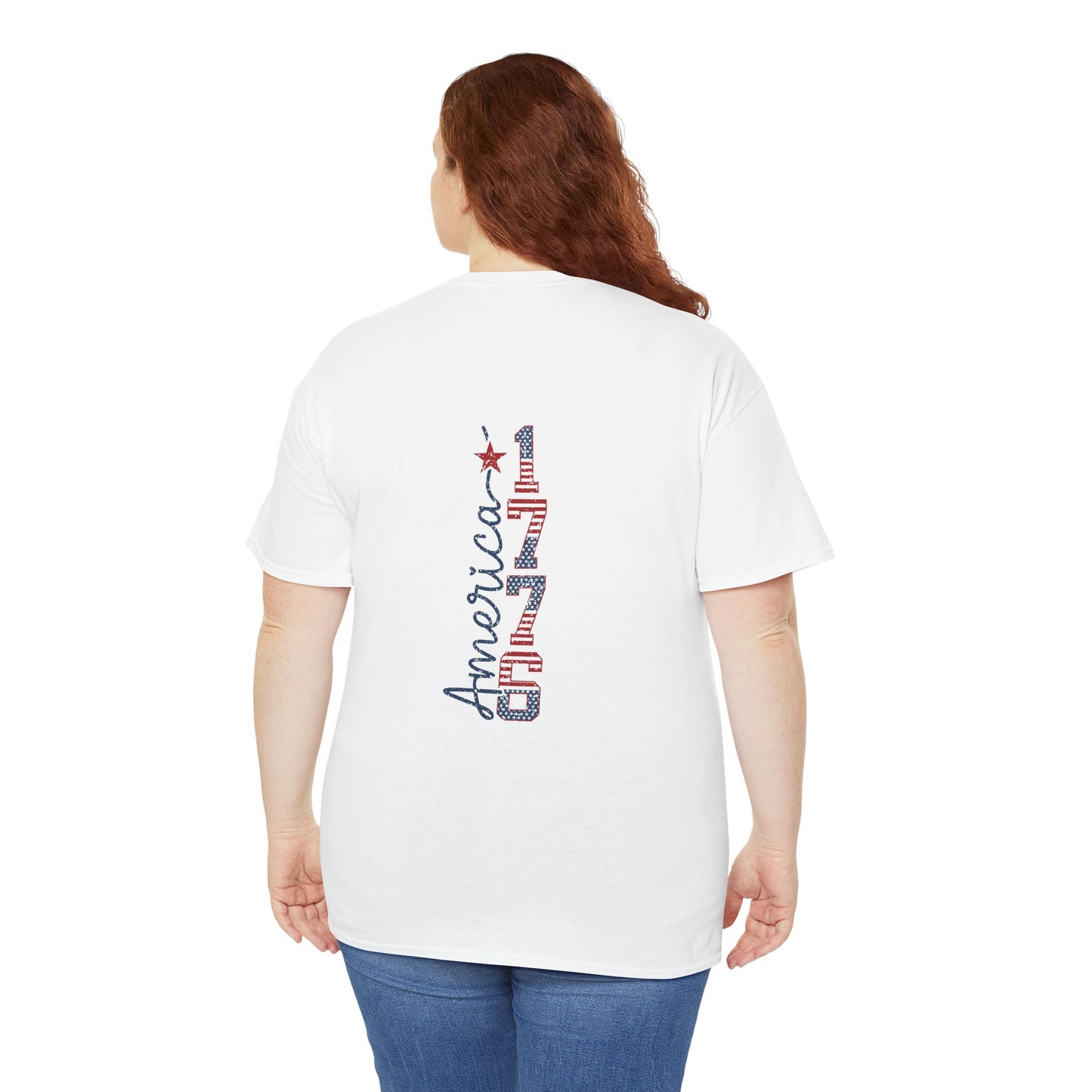 1976 Seventeen 'Land of the Free' Patriotic T‑Shirt
