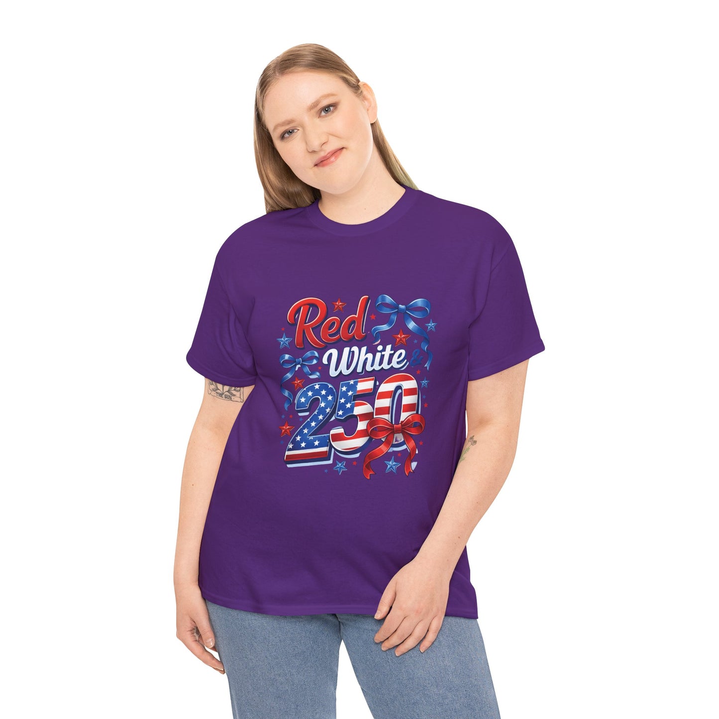 Red White & Blue Patriotic T-Shirt — Fourth of July USA Flag Tee