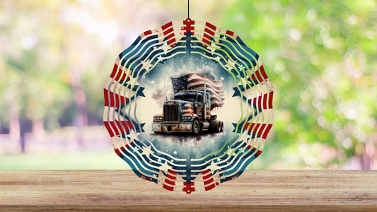 8" Patriotic Wind Spinners