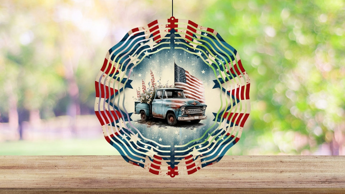 8" Patriotic Wind Spinners