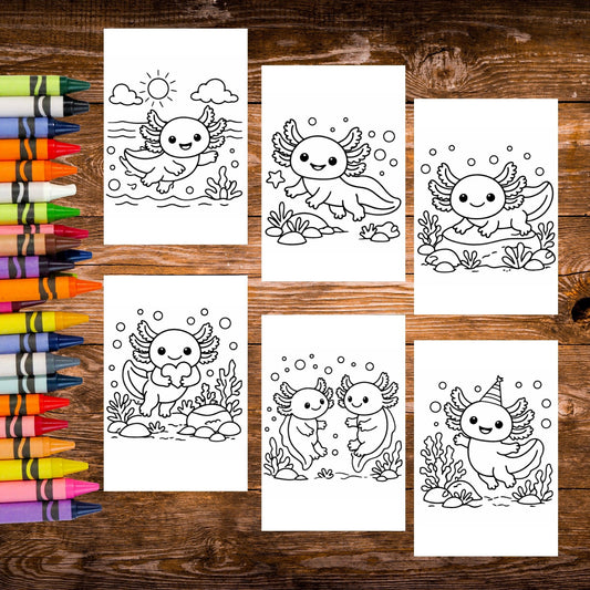 Sticker Coloring Sheets