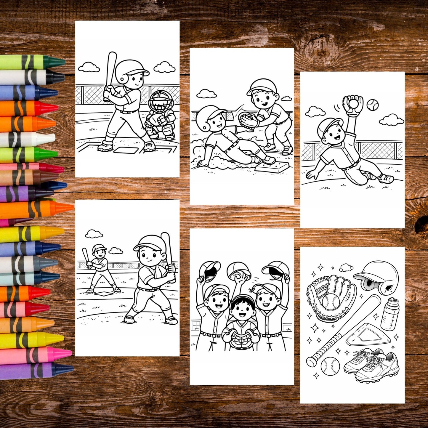 Sticker Coloring Sheets