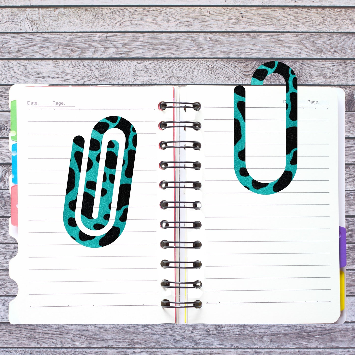 Cow Print Paperclip Bookmark