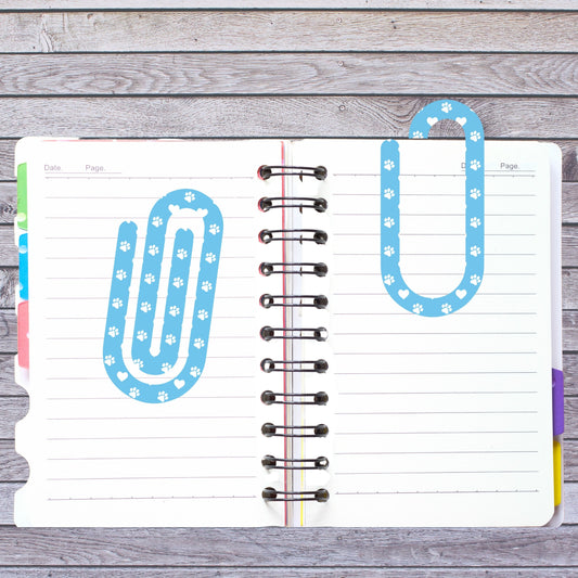 Dog Paw Jumbo Paperclip Bookmark