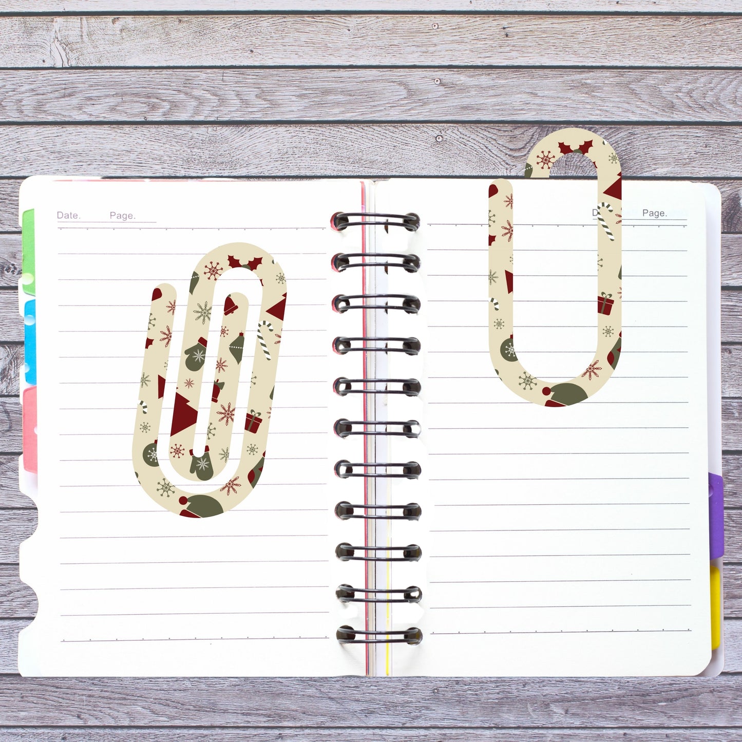 Christmas Jumbo Paperclip Bookmark