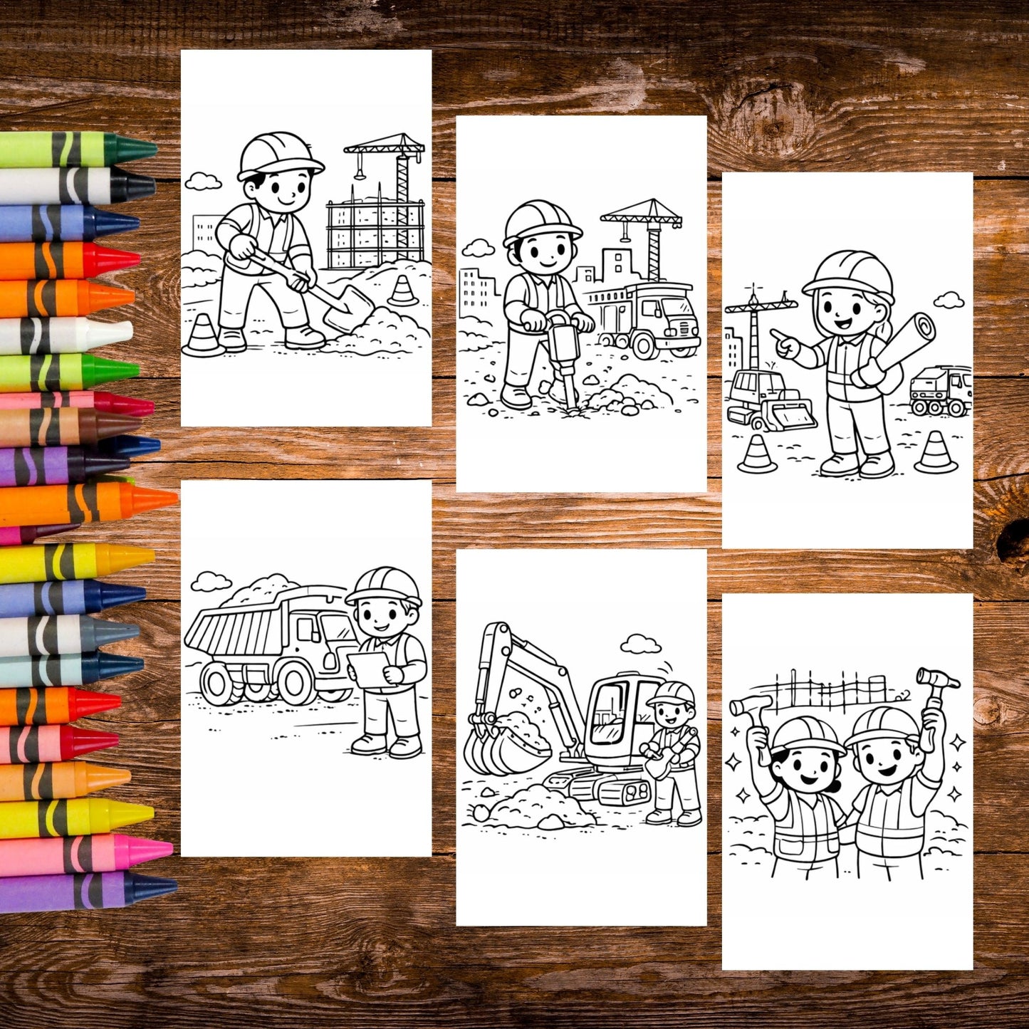 Sticker Coloring Sheets