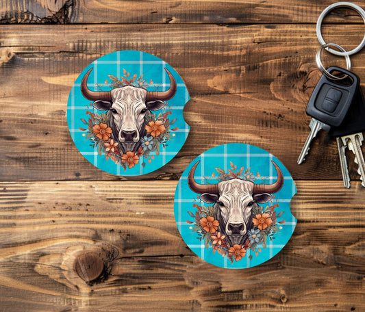 Western/Farm Car Coasters - 2 pack