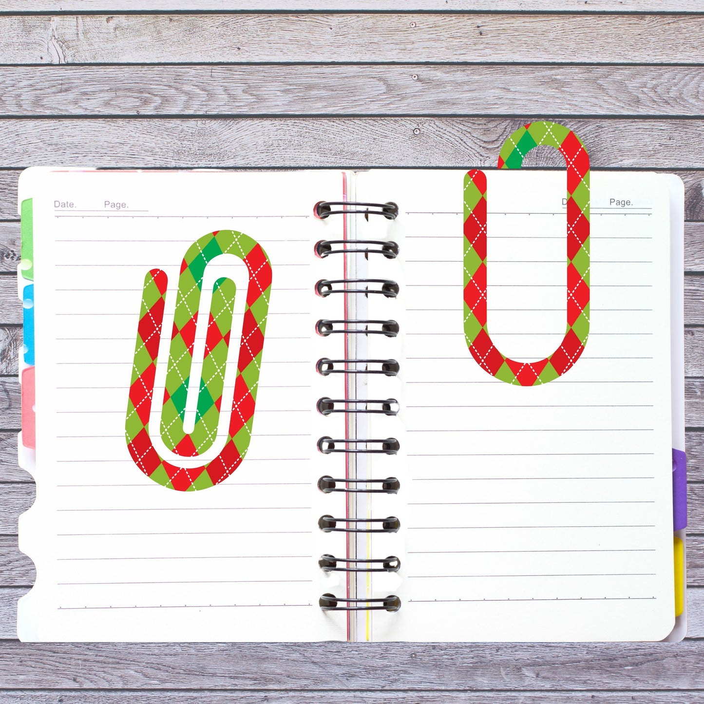 Christmas Jumbo Paperclip Bookmark
