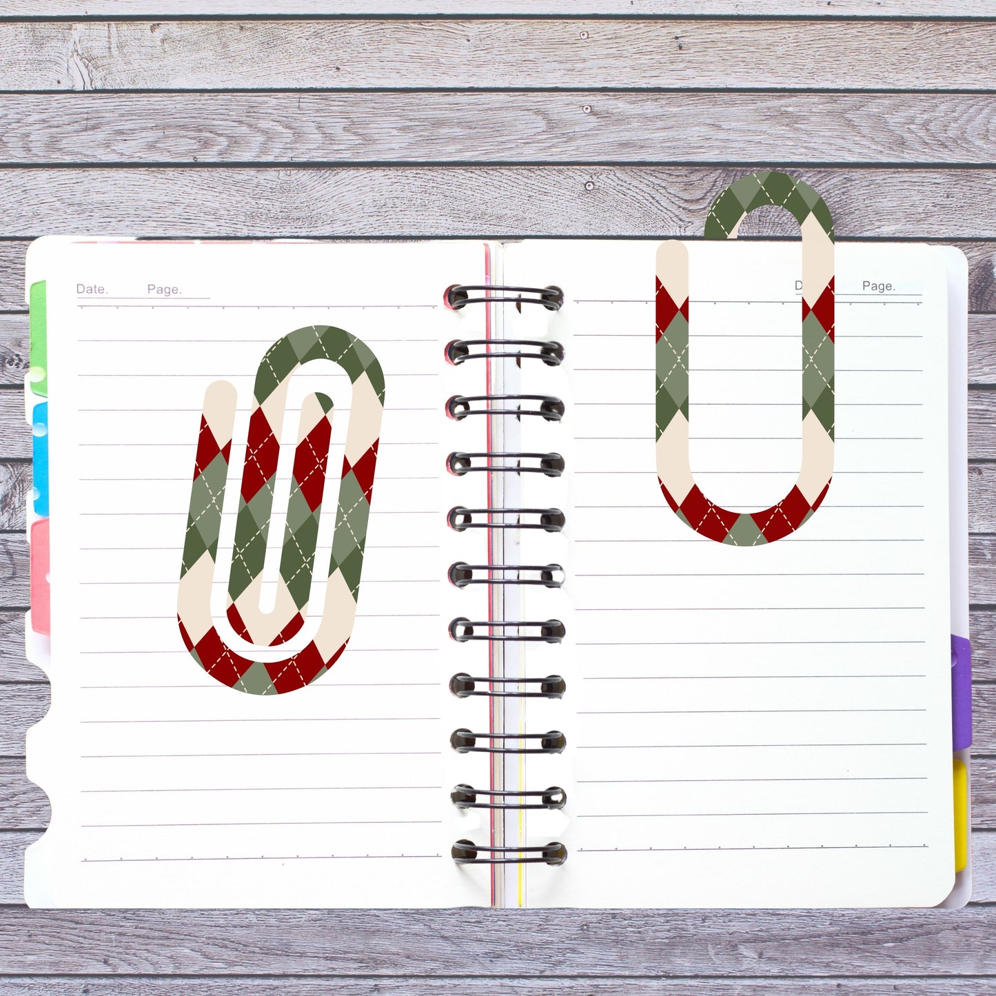 Christmas Jumbo Paperclip Bookmark