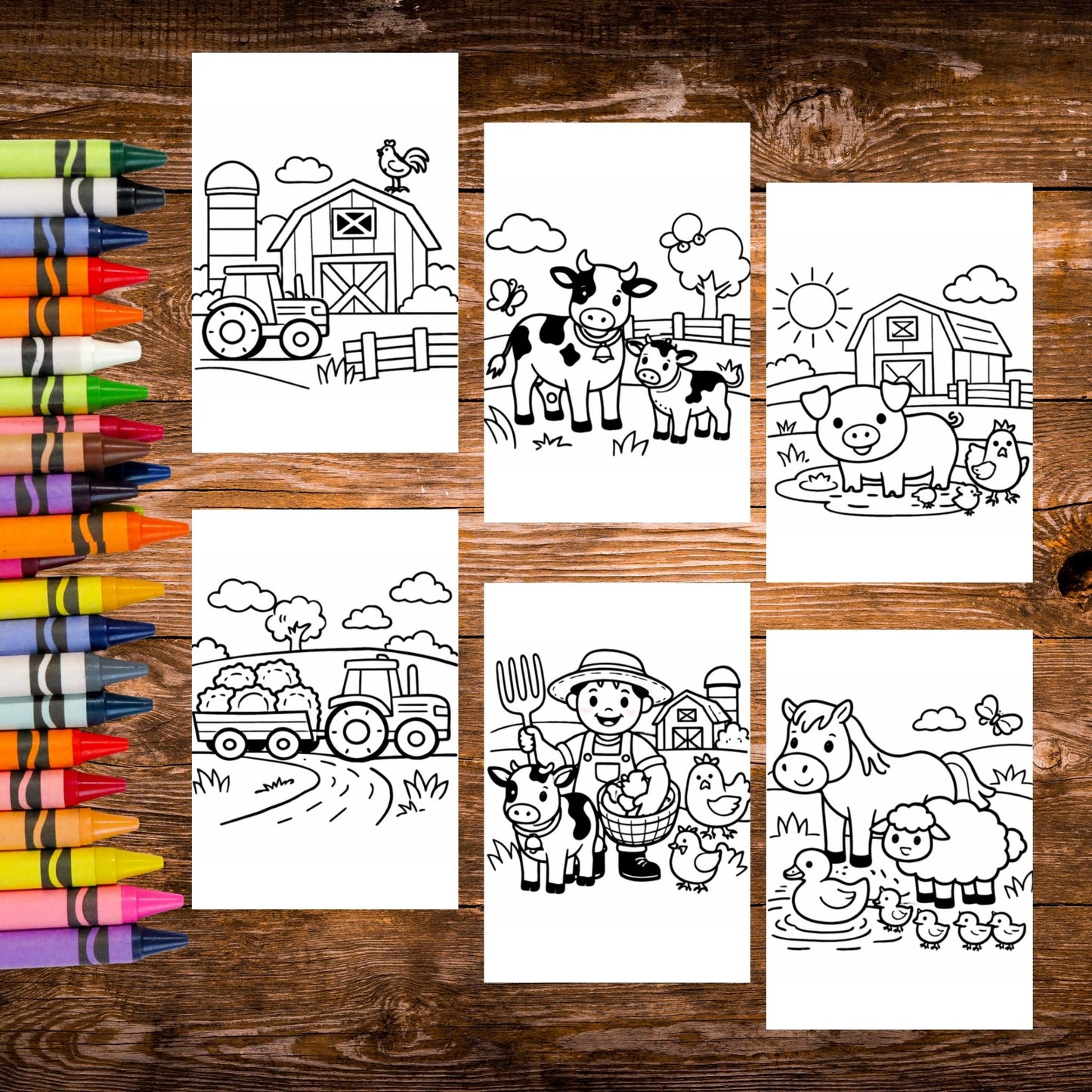 Sticker Coloring Sheets