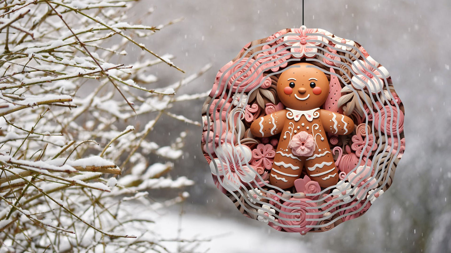 8" Christmas/Winter Wind Spinners