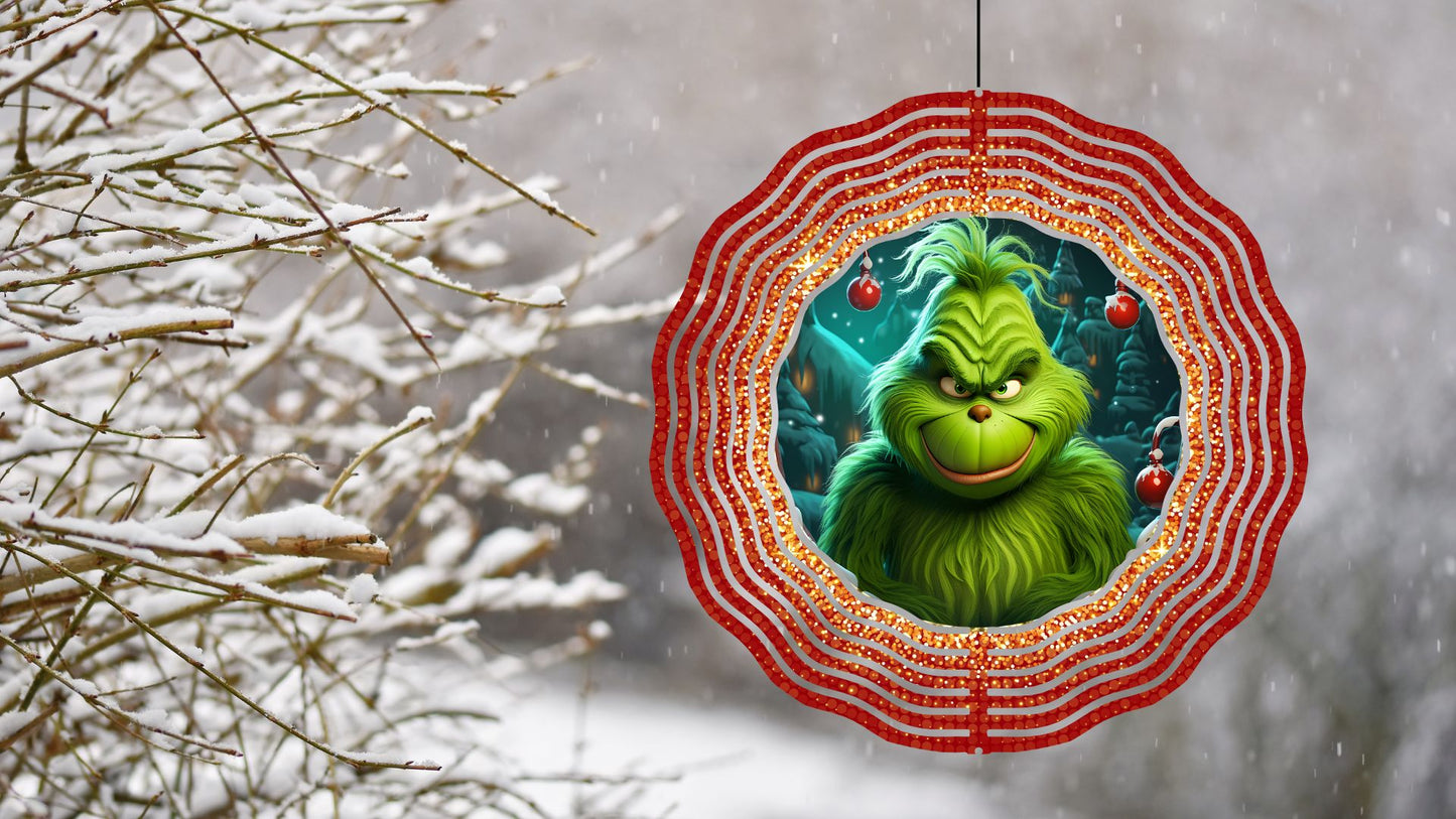 8" Christmas/Winter Wind Spinners