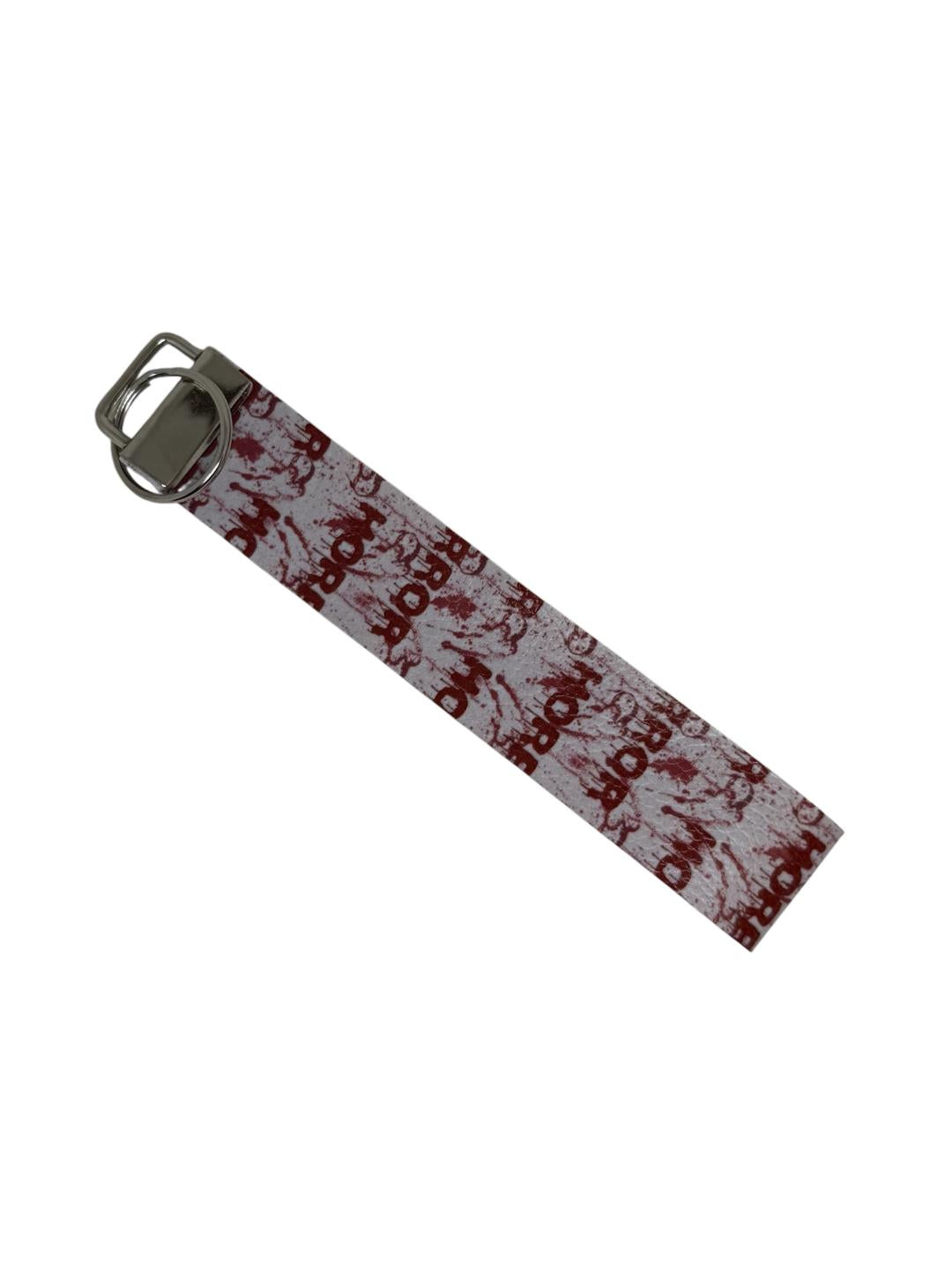 Halloween Blood Splatter Keyfob Wristlet Keychain