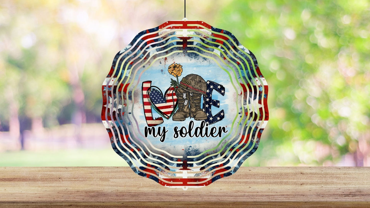 8" Patriotic Wind Spinners