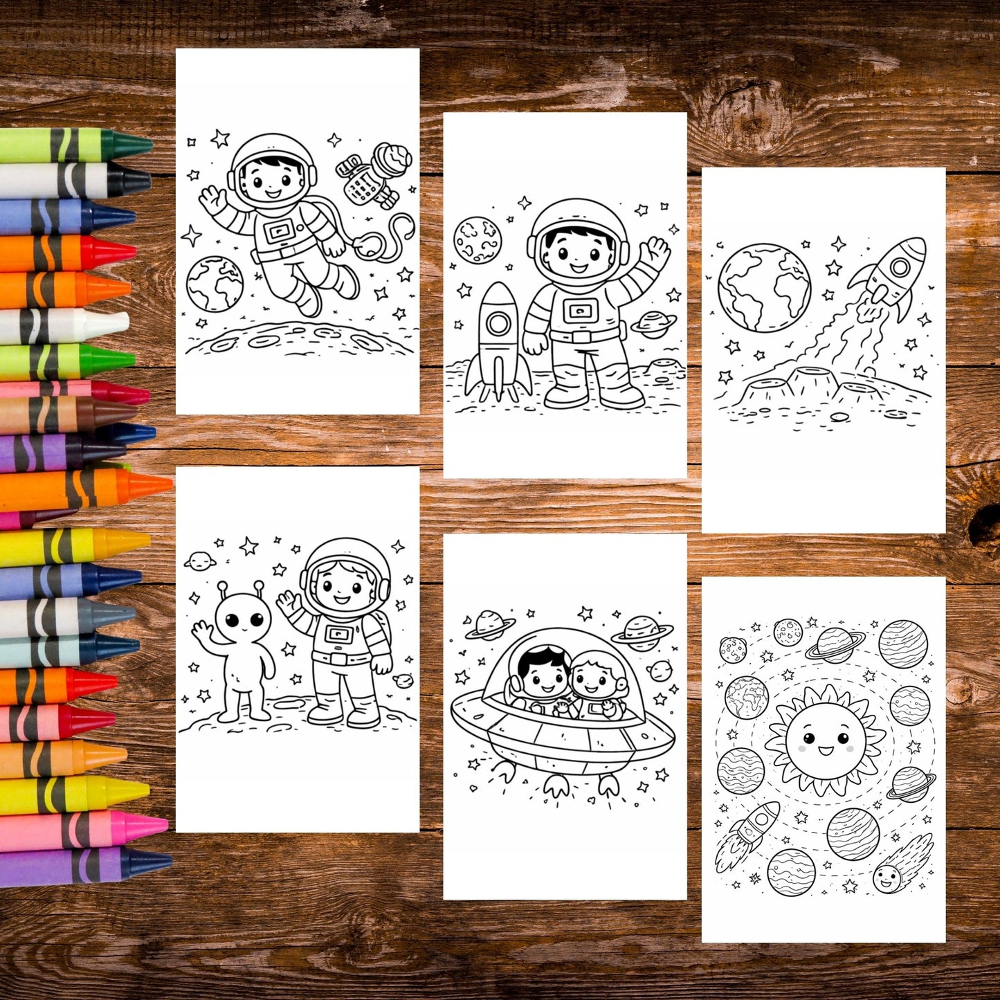 Sticker Coloring Sheets