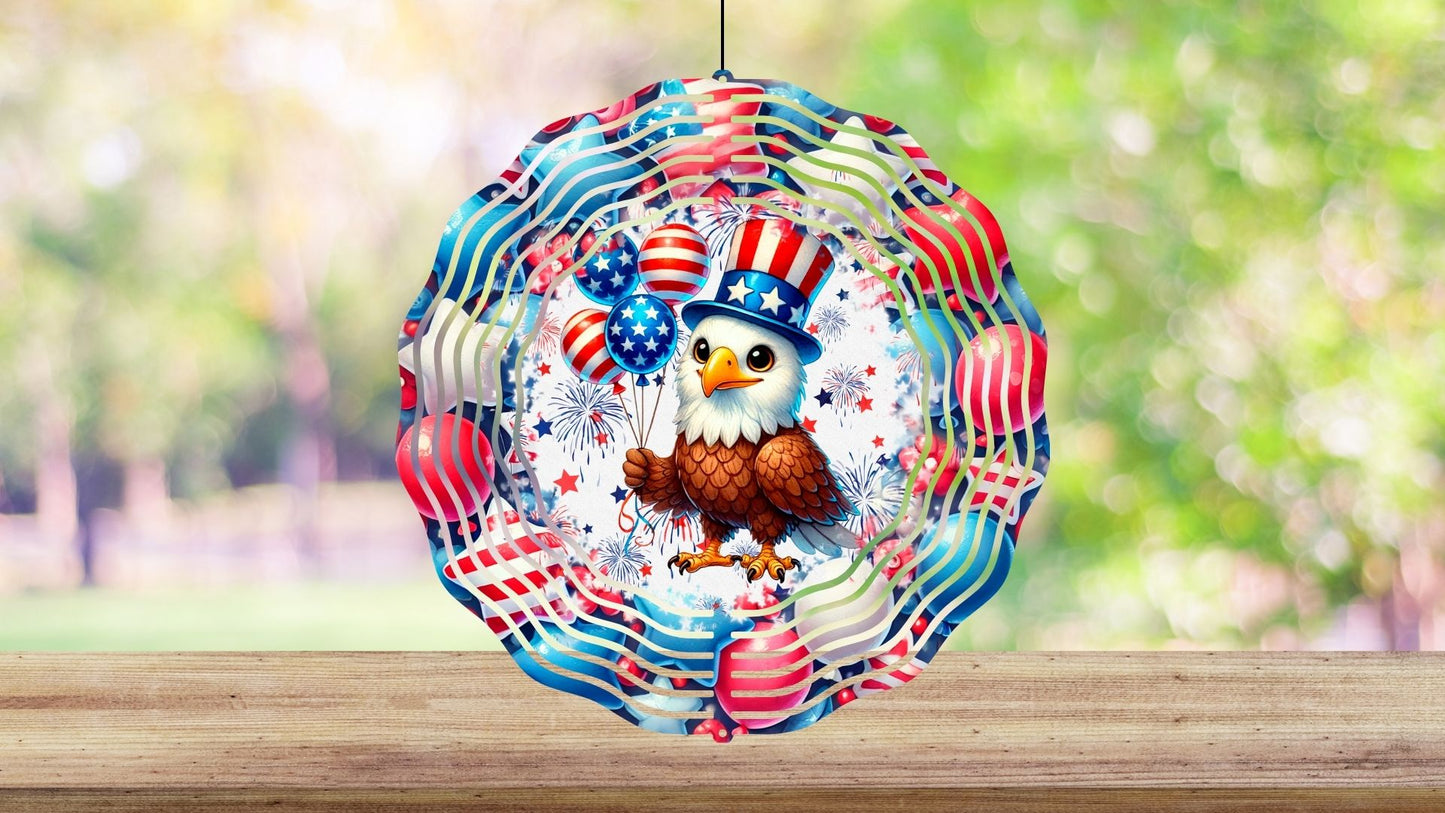 8" Patriotic Wind Spinners