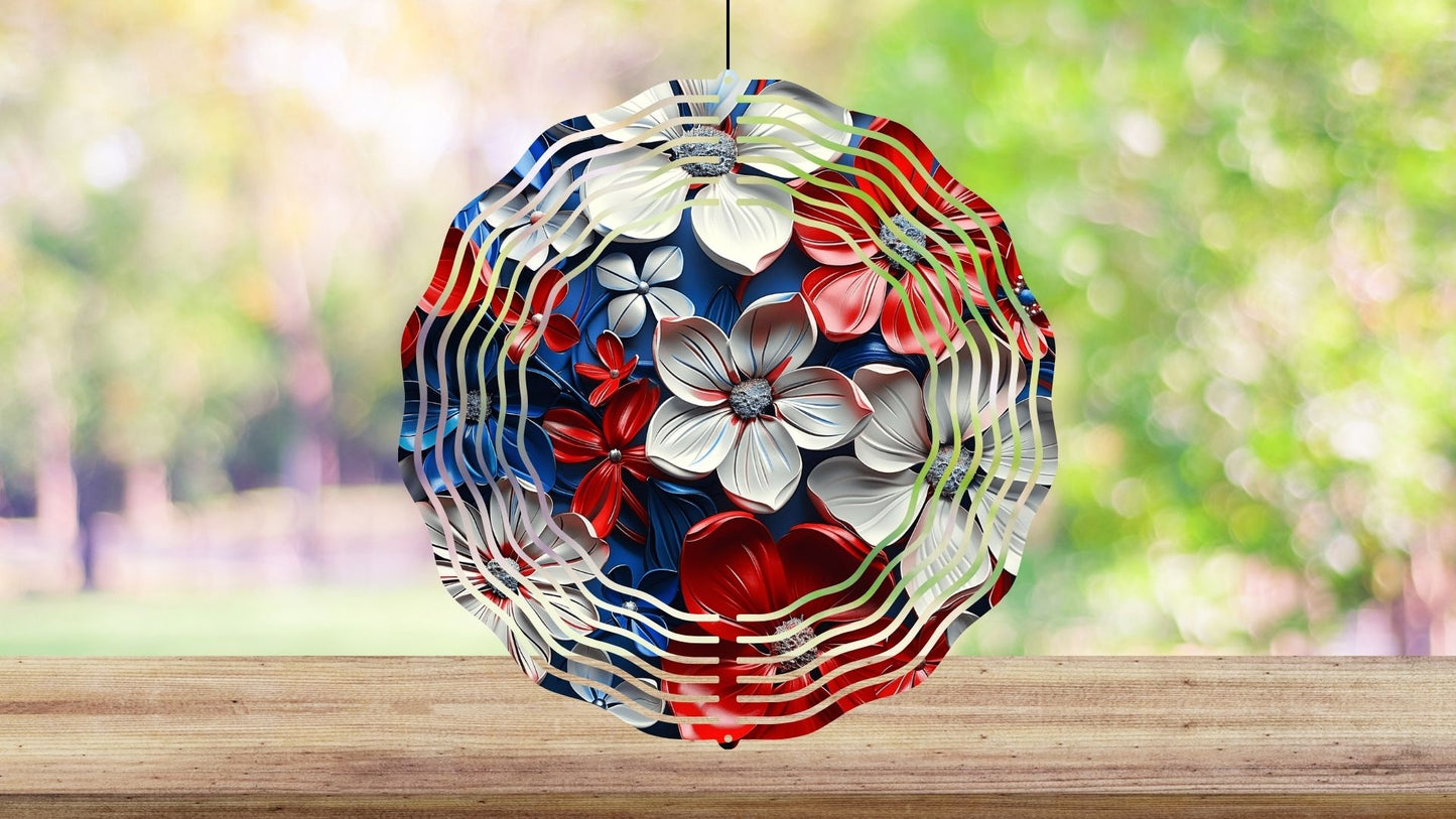 8" Patriotic Wind Spinners