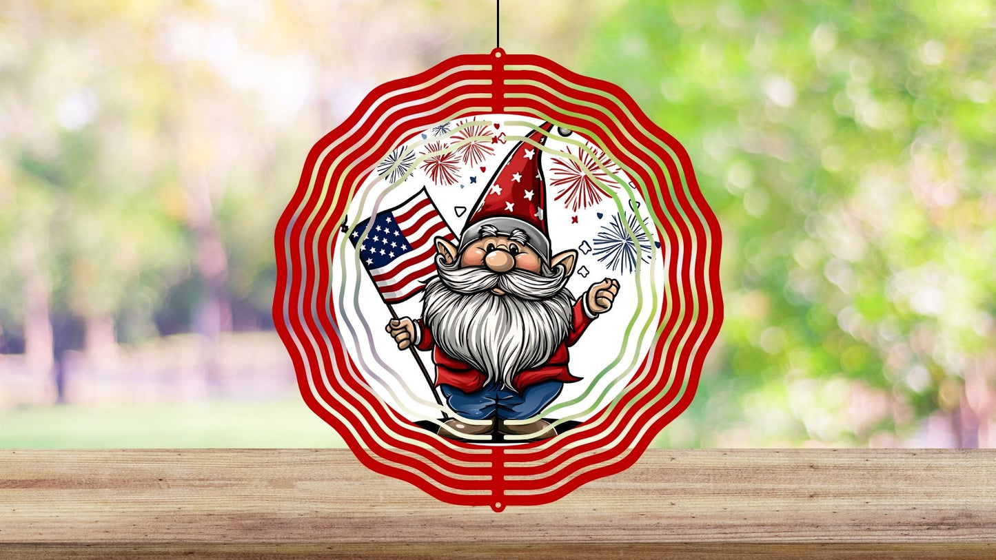 8" Patriotic Wind Spinners