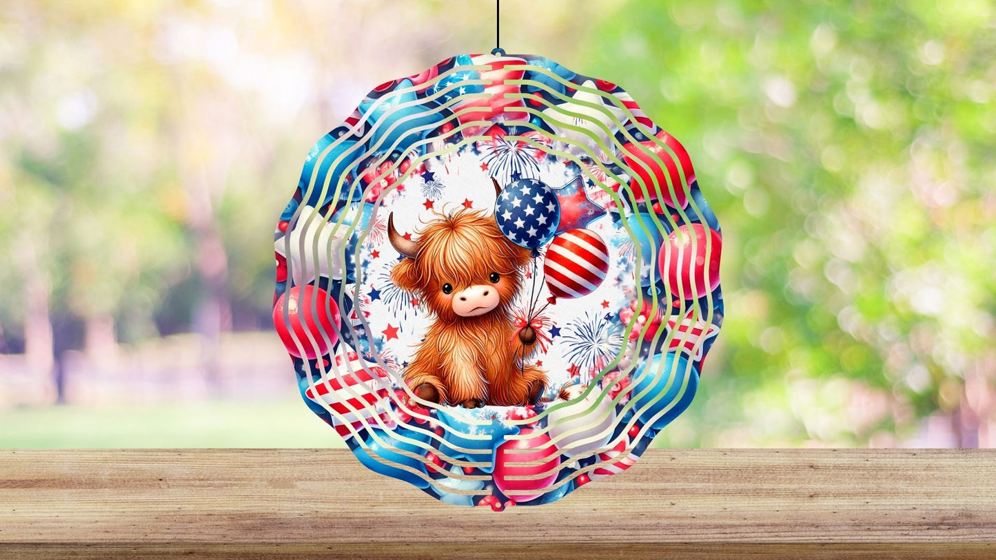 8" Patriotic Wind Spinners