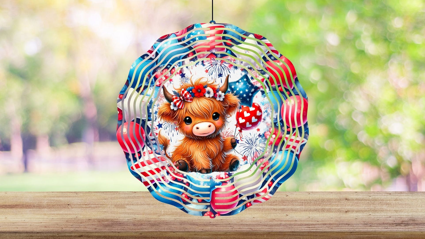 8" Patriotic Wind Spinners