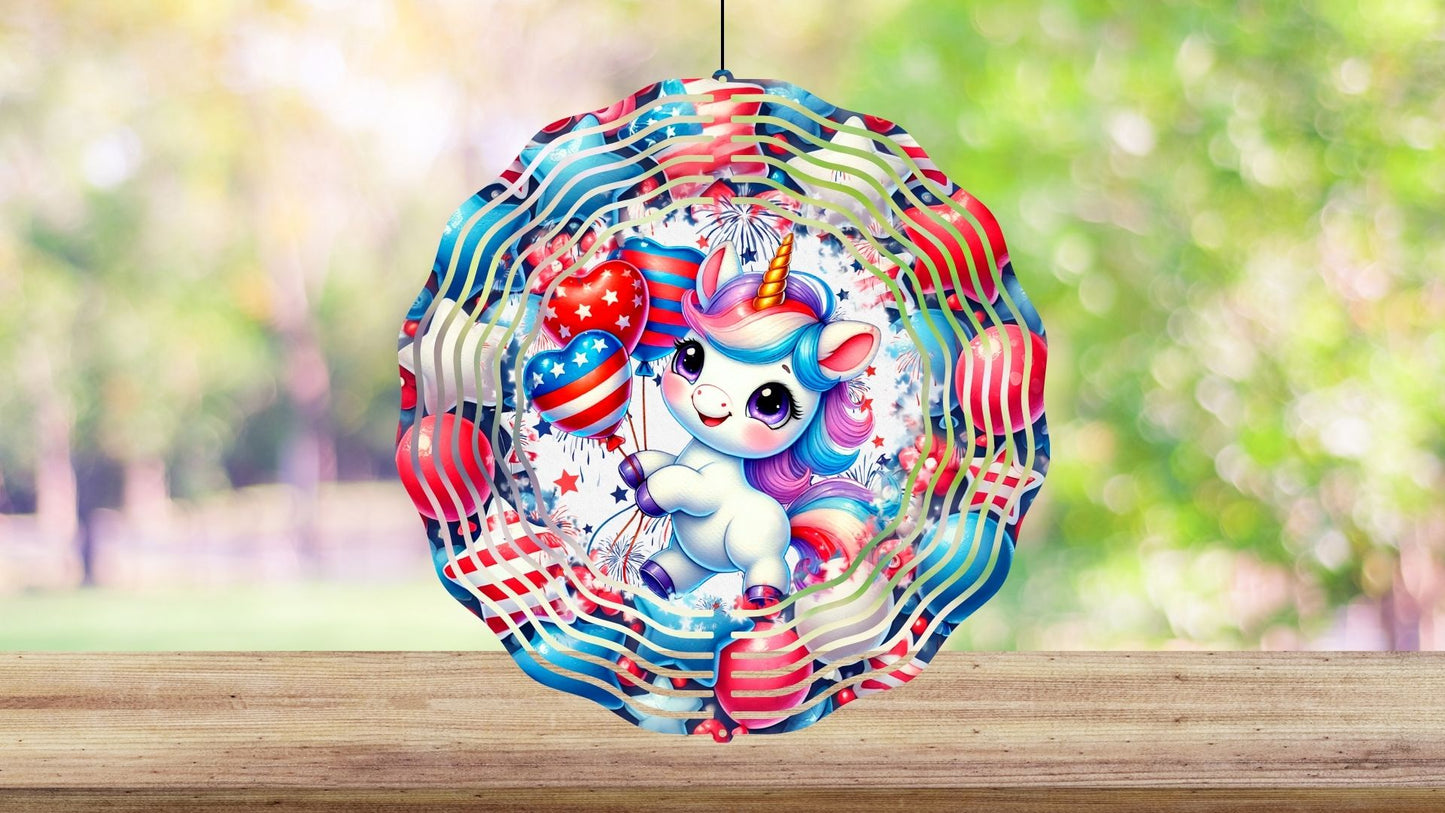 8" Patriotic Wind Spinners